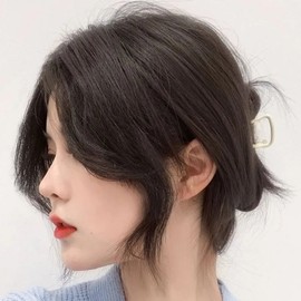 Bangs wig 01 side bang-natural brown forehead line styling (WFHFU51) / 앞머리 가발 01사이드뱅-자연갈색 이마라인 스타일링 (WFHFU51)