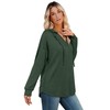SAMPEEL Womens Tops Lightweight V Neck Hoodies Trendy Fashion Long