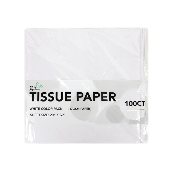 200 CT White 17GSM (Thicker, Durable & Crispy) Premium Quality Tissue Paper (White)