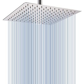 Voolan Cabezal de Ducha de Lluvia - Cabezal de Ducha de Lluvia de Gran Caudal Fabricado en Acero Inoxidable 304 - Reemplazo Perfecto para el Cabezal d