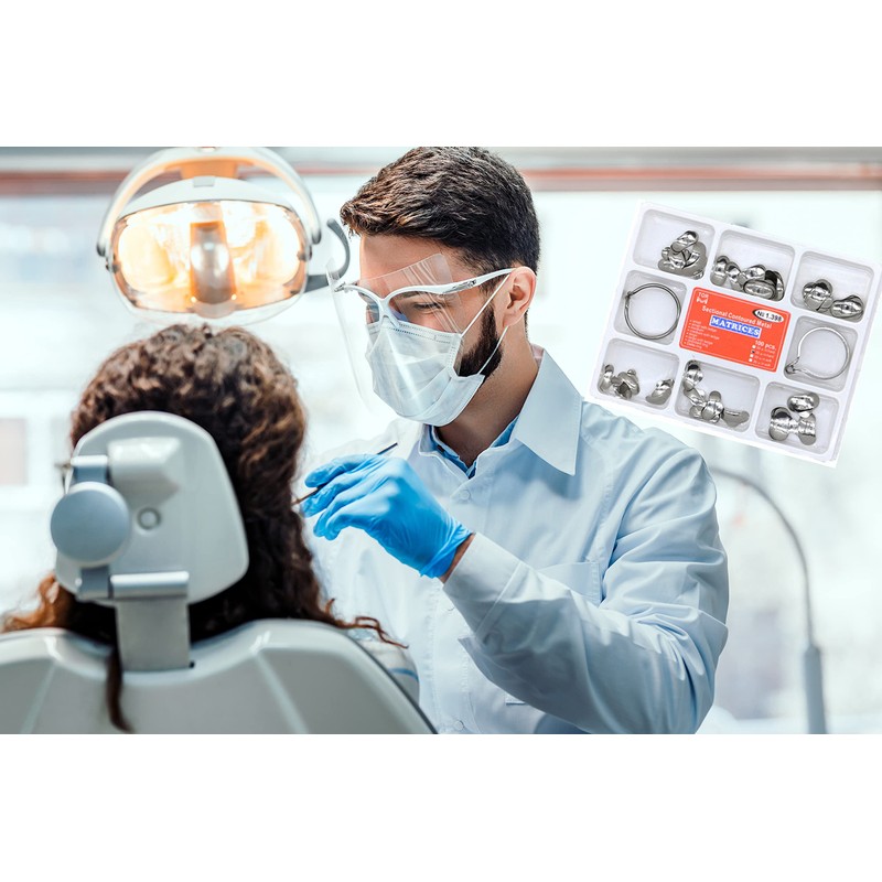100 piezas dentales de 35 μm de metal contorneado seccional