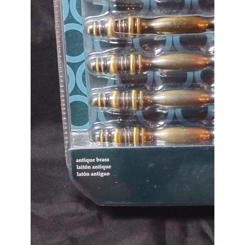 Allison Antique Brass Drawer Pulls 192912 4" Cabinet Handles. 2cntr9