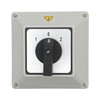 KEYMOO - 32A Changeover Switch with Box, ON-Off-ON 3 Poles