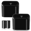 Car Trash Can Bin with Lid - 2 Packs Universal