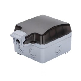MACHSWON IP66 Waterproof Junction Box 109mmx81mmx40mm HR-FS-001 Rainproof Charging Socket Box Waterproof Switch Box Dustproof Outdoor Project Box Surface Mounted Junction Boxes Protective Enclosure