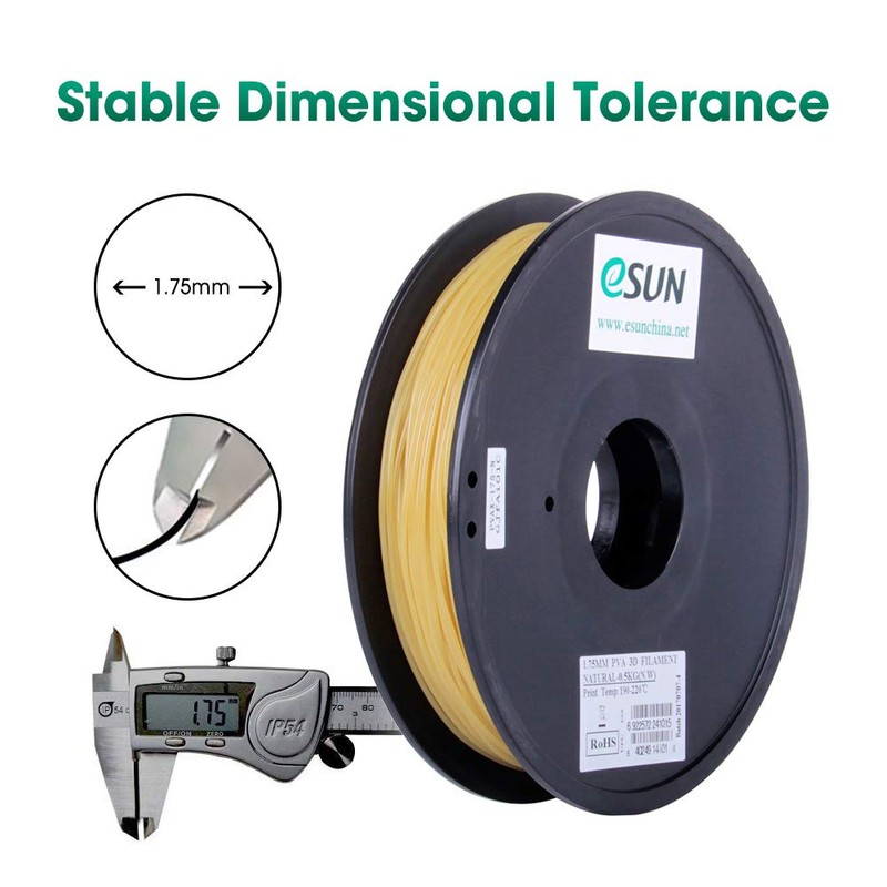 eSUN Water Soluble PVA Filament 1.75mm 0.5KG for 3D Printer