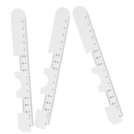 CHILDWEET 3pcs Pupil Distance Ruler Pupillary Distance Ruler Optician Tools Pd Measurement Tool for Eyes Eye Pressure Tester Equipment Plastic White