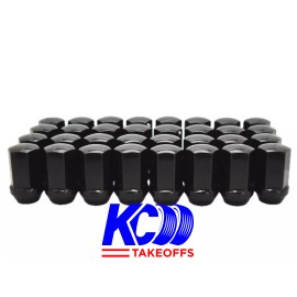 Unbranded 32 Black GM style Chevy Silverado Suburban Tahoe Avalanche 14x1.5 Lugs Lug Nuts