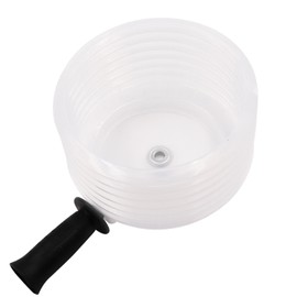 Hole Saw Dust Bowl with Handle, Fiberglass Drill Dust Collector, Electric Hammer Drill Ash Bowl for Installing Recessed Lights, for 0.63-4.92 Inch Hole Opener(SIZE:125mm)