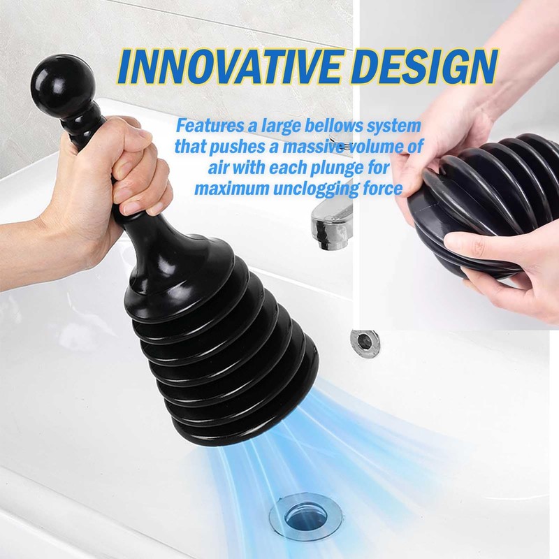 Sink and Drain Plunger for Bathrooms, Kitchens, Sinks, Baths and