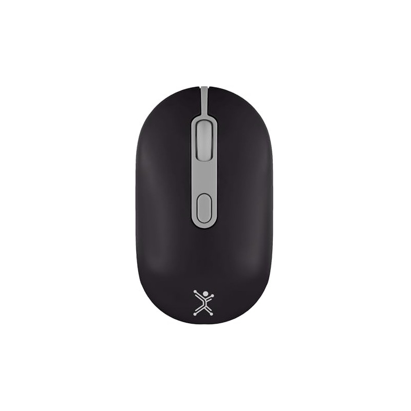 PERFECTCHOICE Mouse Recargable 2.4GHz Bluetooth Clic Silencioso Colori (Negro)