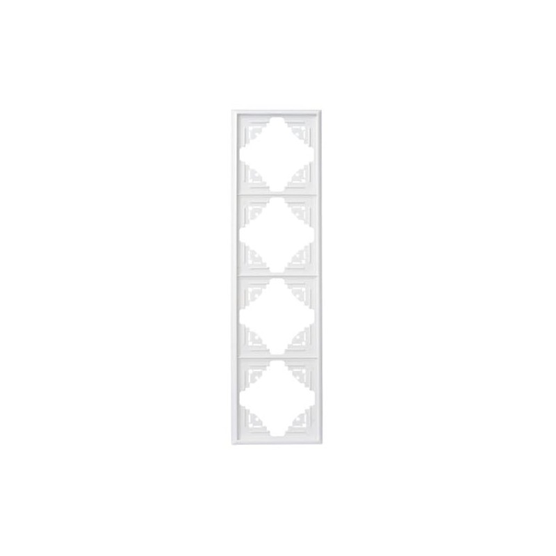 Kopp Malta 309413062 Cover Frame for 4 Sockets for Vertical