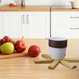 Tree Shape Trivet,Tree Shape Heat Resistant Bowls and Teapots Coaster | Hot Pads for Countertops, Foldable for Kitchen Counter