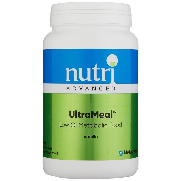 Nutri Advanced - UltraMeal High Protein Meal Replacement Nutritional Powder - Dairy Free Low Glycaemic Index - Vanilla 630g 14 Servings