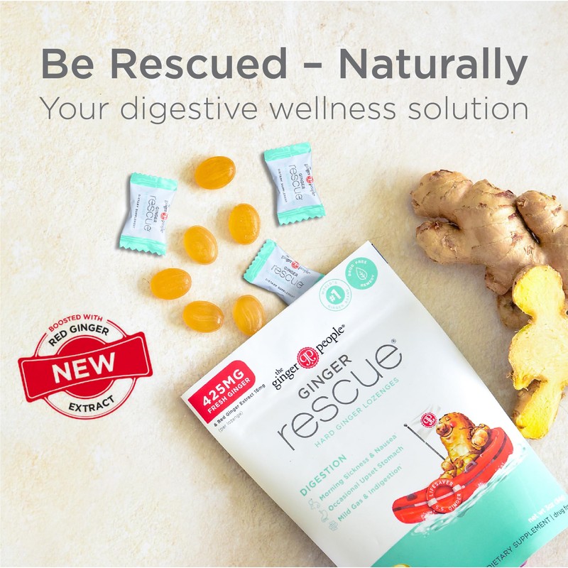 The Ginger People Ginger Rescue Digestive Wellness Lozenges (Hard) |