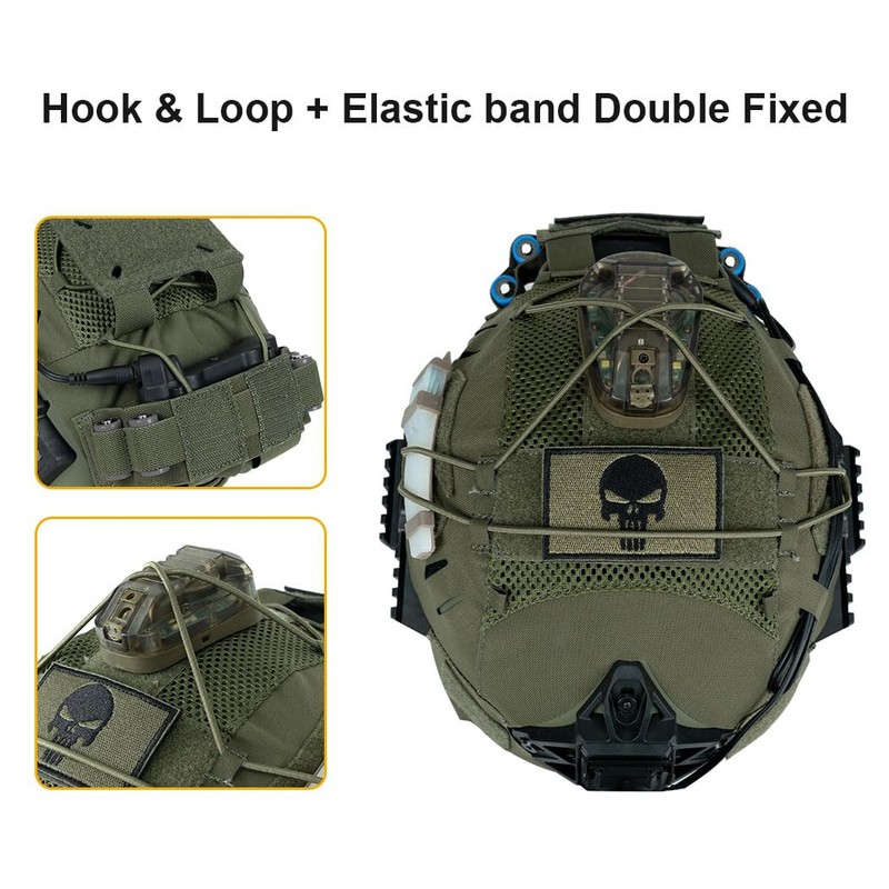 IDOGEAR Tactical Helmet Cover for Team Wendy Helmet Counterweight Battery