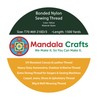 Mandala Crafts Bonded Nylon Sewing Thread, 1500 Yard Size #69