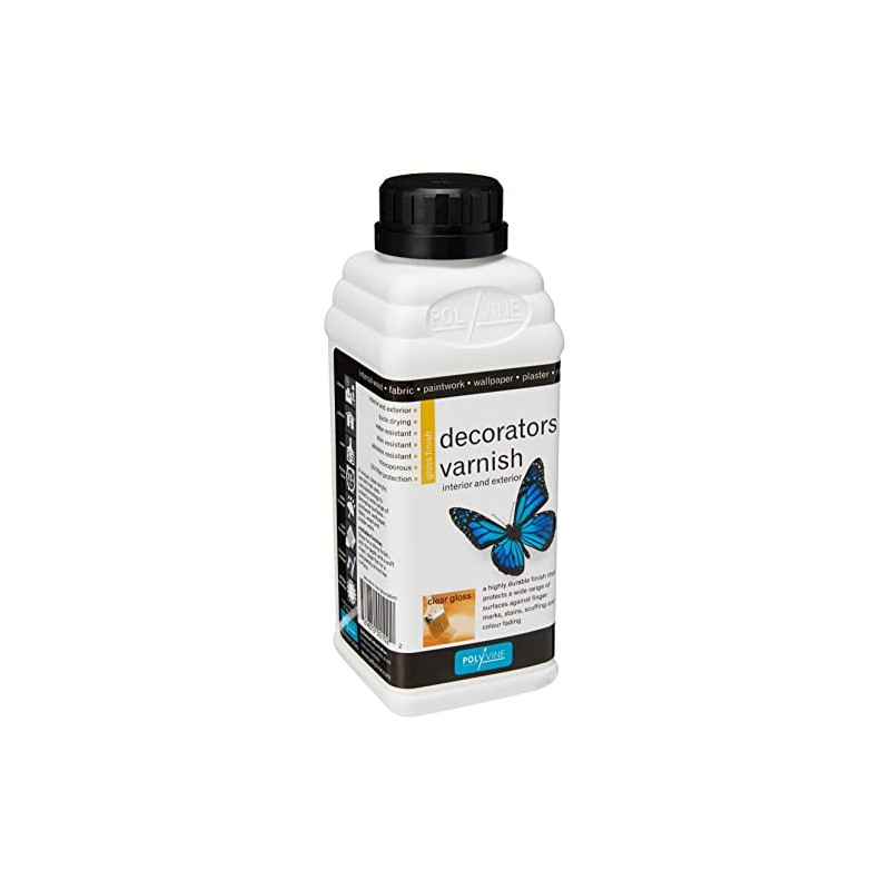 Polyvine Decorator's Varnish Gloss Finish Pint / 500ml