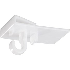 Lemax® Ceiling Clip for Mounting on T Bar PVC 19 x 30 mm Pack of 10 (Hooks, Ceiling Hook Heavy Duty, Roof Mount Praxisbewährt