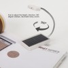 Flexible Arm Solar USB 3LED Clip On Lamp for Bedroom