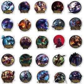 FoxyCraft 50 League of Legends Vinyl Stickers Decals For Phone Laptop Decoration Lot Bomb