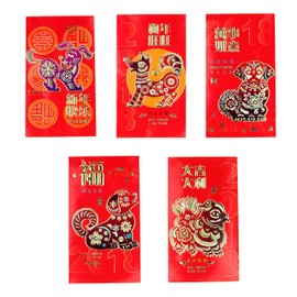 Chinese Colorful Money Red Dog Envelopes for Year of Dog