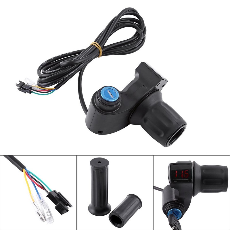 Pwshymi Throttle Grip, Throttle Grip, Handlebar Twist Throttle Grip Scooter