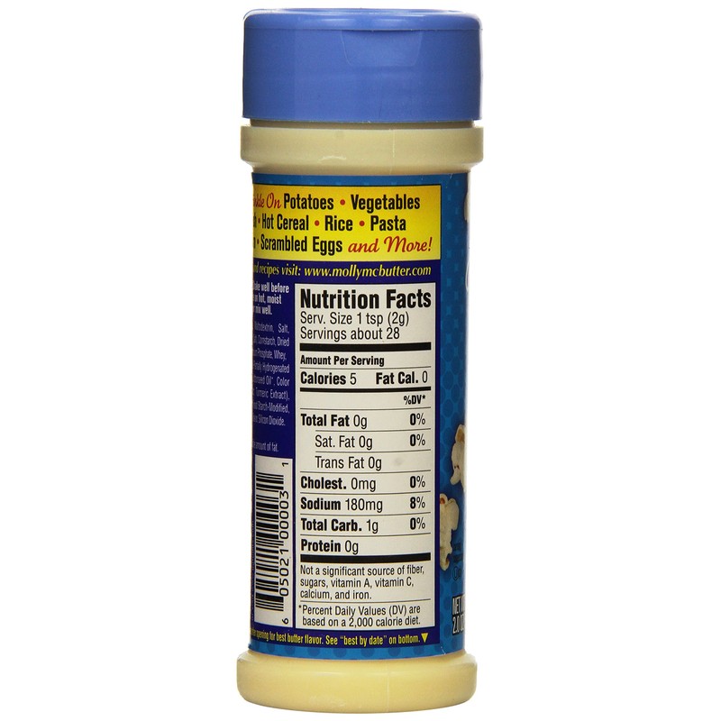 Molly McButter Natural Butter Flavor Sprinkles (Case of 12)