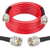 MOOKEERF RG8X Coaxial Cable 15ft,CB Coax Cable,UHF PL259 Male to