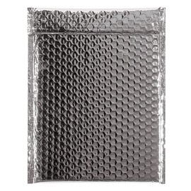 TAPEPLANET 7 1/2" X 11" Silver Glamour Bubble Mailers (72 Per/Case)