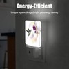 Jopowide Groovy Hummingbird Flowers Dusk to Dawn Night Light, Auto