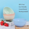 MaoMaoCha Unbreakable Cereal Bowls 24 OZ Reusable Wheat Straw Bowl