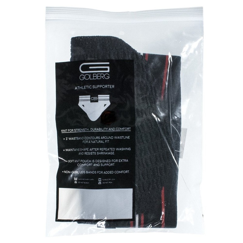 Golberg Mens Athletic Supporter 2 Pack Black Small