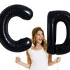 TONIFUL Large Black Letter D Balloons 40 Inch Helium Balloons,Foil