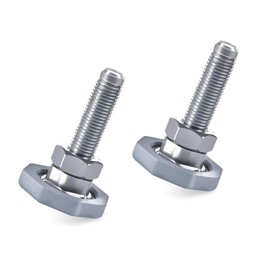 LEYURISE 2 Pack Washing Machine Leveling Legs Galvanized Rust Resistant Noise Reduction Silent Adjustable 2in Base Compatible with LG Front Load Washers Replace#: AFC72755401