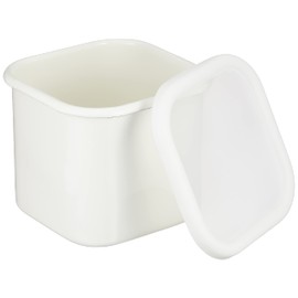 PEARL METAL DELISH KITCHEN HB-4238 Storage Container, White, 43.9 fl oz (1,400 ml), Hollow Deep,
