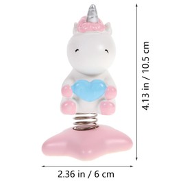 ifundom Car Bobble Head Unicorn Car Dashboard Decor Shaking Heads Nodding Doll Bobblehead Car Decorations Unicorn Car Interior Decor Home Office Desk Car Decor