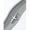 Shusukue Cross Necklace 925 Sterling Silver Broken Turquoise Cross Pendant