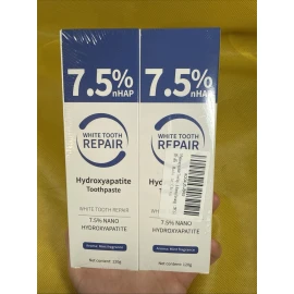 Croent (2 Pack) 7.5% Hydroxyapatite Toothpaste Remove Yellow Tooth Stains 120gr Each C1