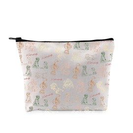 PYOUL Novel Inspired Gift Pride & P Line Makeup Bag Novel of Manners Fan Cosmetic Bag Fiction Lover Gift Bookish Gift (Pride & P Line Bag)