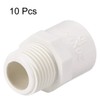 TOP-VIGOR 10Pcs PVC Pipe Fitting, 20mm Slip X G1/2 Male