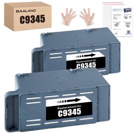 BAALAND C9345 Ink Maintenance Box for Epson ET-8550 ET-16600 ET-16650 ET-5850 ET-5880 ET- ET-5800 WF-7840 WF-7820 WF-7310 Printer (C12C934591 Maintenance Box), 2-Pack
