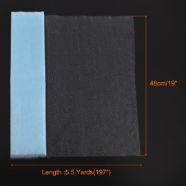 sourcing map 19" by 5.5 Yard Tulle Fabric Backdrop Curtains for DIY Tutu Skirt Shower Decor Wedding Crafts Birthday Party Supplies, Light Blue