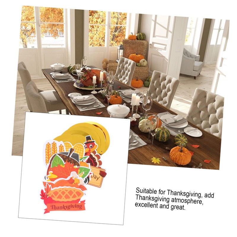 jojofuny 3sets Thanksgiving Decor Hanging Swirls Streamers of Reusable Decorative