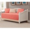 Linen Plus 5pc Daybed Cover Solid Embossed Bedspread New (Coral/Khaki