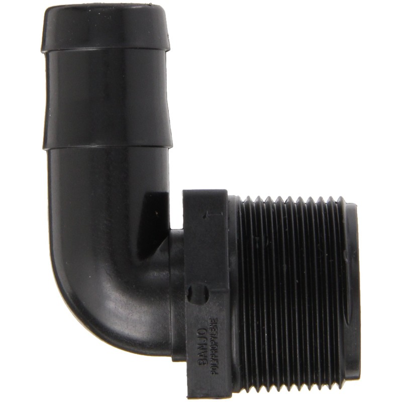 Banjo HB125/100-90 Polypropylene Hose Fitting, 90 Degree Elbow, 1-1/4" NPT