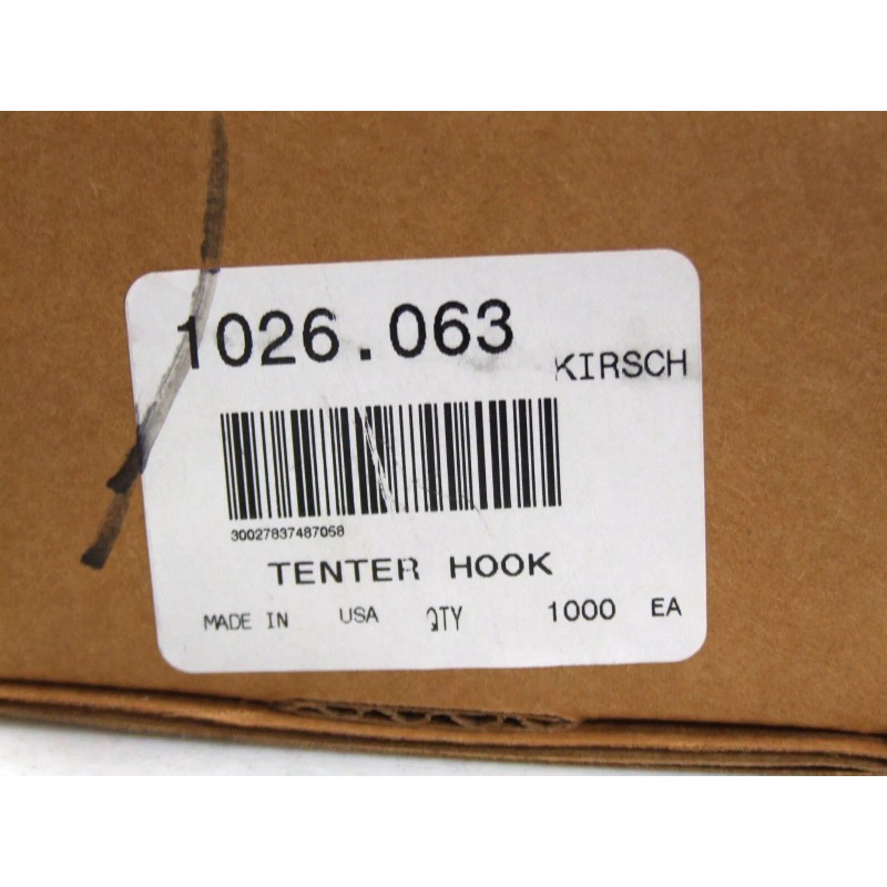 Kirsch Tenter Hooks Brass 1026.063 Tap In Made in USA