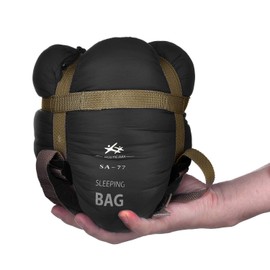 Agemore Ultra-light Warm Weather Rectangular Sleeping Bag, 75" L x 30" W, Outdoor Camping, Backpacking & Hiking - Fit for Kids, Teens and Adults