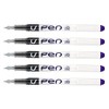 PILOT Pack of 5 Disposable Fountain Pens V-Pen Erasable Medium