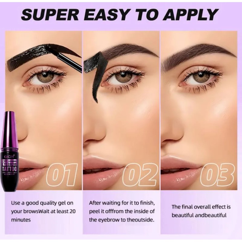 Gel Tinte Cejas Peel-off Resistente Al Agua 24h Pelado Fácil